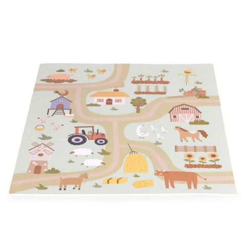 Piankowa Mata Puzzle Farma 21 Elementów – Edukacyjna, EVA, 90,5x90,5 Cm