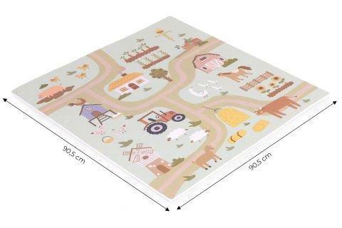 Piankowa Mata Puzzle Farma 21 Elementów – Edukacyjna, EVA, 90,5x90,5 Cm