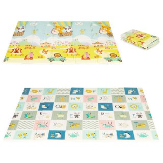 Mata Dla Dzieci Dwustronna Składana Ecotoys 147x193 cm – Edukacyjna, Z Torbą
