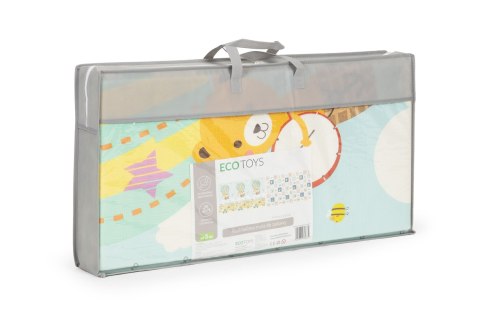 Mata Dla Dzieci Dwustronna Składana Ecotoys 147x193 cm – Edukacyjna, Z Torbą