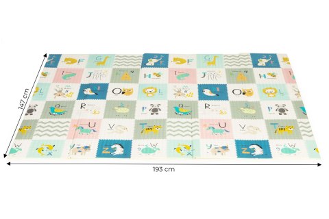 Mata Dla Dzieci Dwustronna Składana Ecotoys 147x193 cm – Edukacyjna, Z Torbą