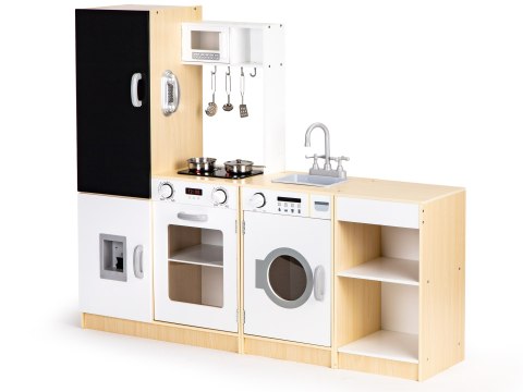 Kuchnia Drewniana XXL Dla Dzieci 127cm ECOTOYS LED Dźwięk