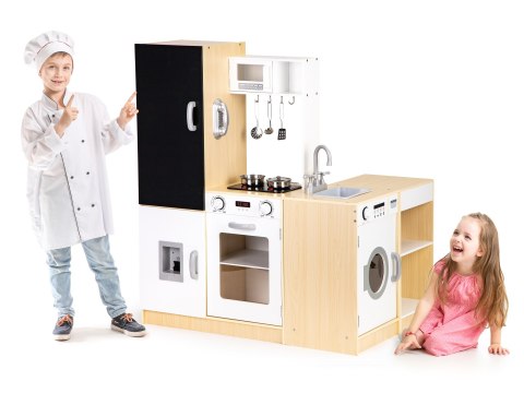 Kuchnia Drewniana XXL Dla Dzieci 127cm ECOTOYS LED Dźwięk