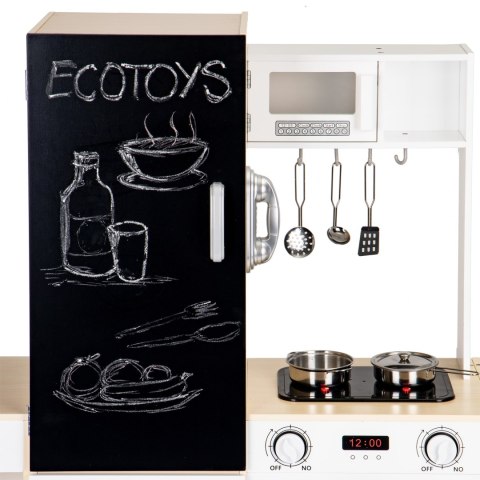 Kuchnia Drewniana XXL Dla Dzieci 127cm ECOTOYS LED Dźwięk