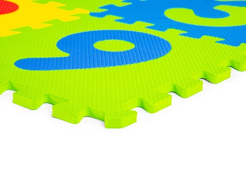 Mata Piankowa Puzzle ECOTOYS 36 Elementów, Litery I Cyfry, 178x178 Cm