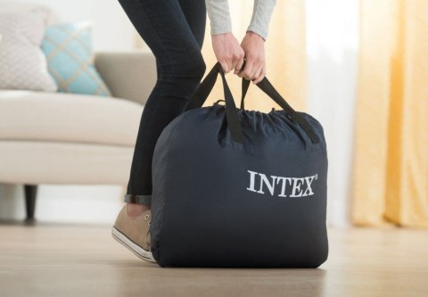 Materac Dmuchany Dwuosobowy Queen Intex 64428 Z Elektryczną Pompką 203x152 cm