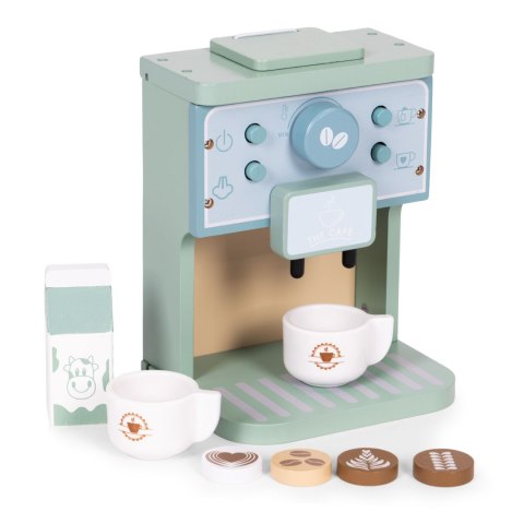 Drewniany Ekspres Do Kawy Dla Dzieci ECOTOYS – Zestaw Baristy