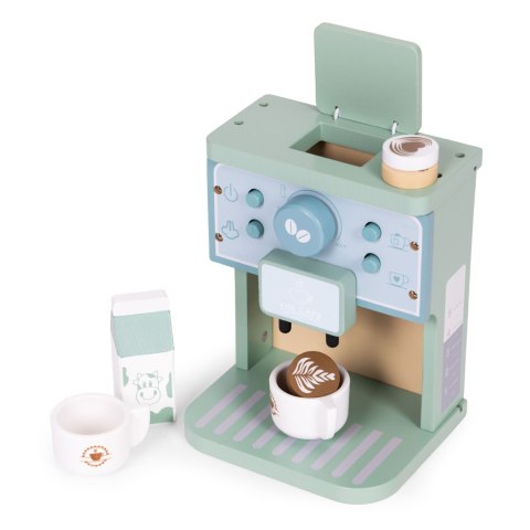 Drewniany Ekspres Do Kawy Dla Dzieci ECOTOYS – Zestaw Baristy