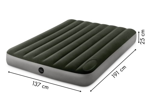 Materac Dmuchany Dwuosobowy Intex 64762 Z Wbudowaną Pompką - 191x137 cm