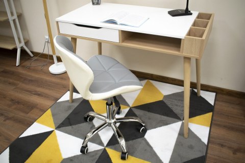 Krzesło Biurkowe LEOBERT AVOLA – Ekoskóra, Ergonomiczne, Obrotowe