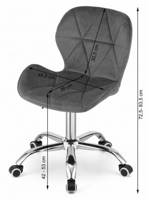 Krzesło Biurkowe LEOBERT AVOLA – Ekoskóra, Ergonomiczne, Obrotowe