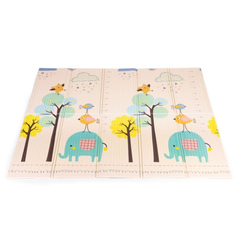 Piankowa Mata Edukacyjna ECOTOYS 200x180 Cm Dwustronna - Alfabet, Miarka