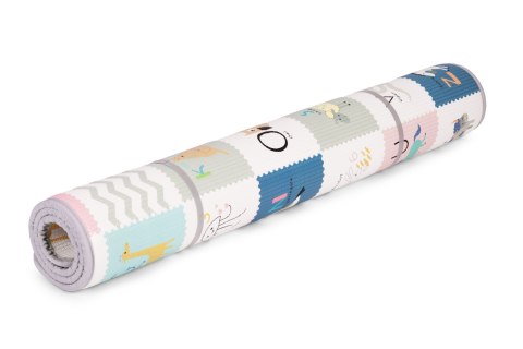 Mata Piankowa ECOTOYS Dwustronna 180x150 Cm - Alfabet I Zwierzęta