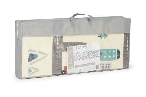 Mata Edukacyjna Dla Dzieci ECOTOYS Składana Dwustronna Z Torbą 178x198 cm