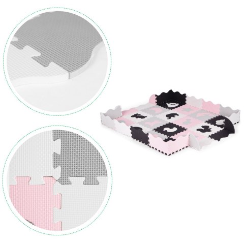Piankowa Mata Puzzle ECOTOYS – 36 Elementów, Suchy Basen, 151x151 Cm