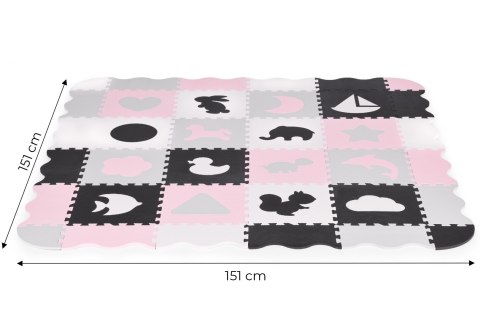 Piankowa Mata Puzzle ECOTOYS – 36 Elementów, Suchy Basen, 151x151 Cm