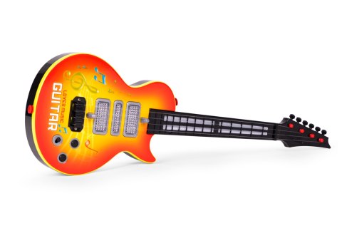Gitara Elektroniczna Dla Dzieci LED Rockowa 8 Melodii Czujnik Podczerwieni