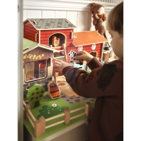 WOOPIE GREEN Mega Farma Figurki Zwierząt Stajnia Obora Kurnik 18 el.