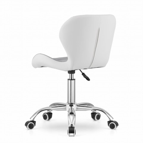 Krzesło Biurkowe LEOBERT AVOLA – Ekoskóra, Ergonomiczne, Obrotowe Szare