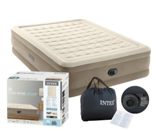 Materac Dmuchany Dwuosobowy Queen Intex 64428 Z Elektryczną Pompką 203x152 cm