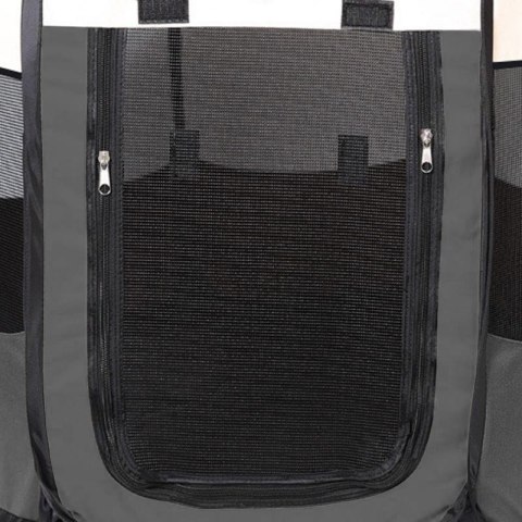 Rozkładany Kojec Ośmiokątny Dla Psa, Kota - 74x74x43cm - Szary