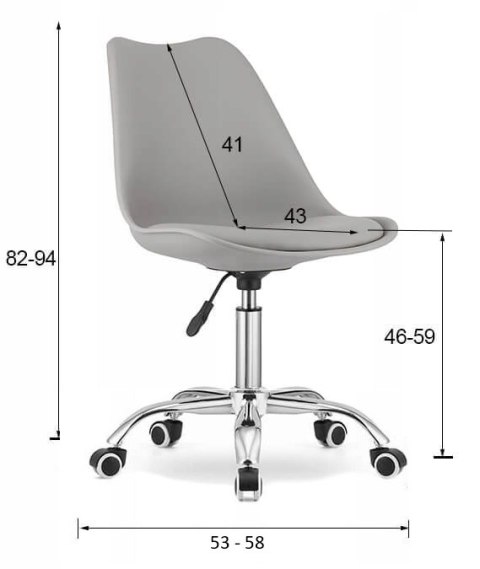 Nowoczesne Krzesło Obrotowe Leobert Print – Biało-Różowe, Ekoskóra, Regulacja