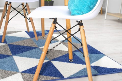 Krzesło Do Jadalni OSAKA Białe Bukowe Nogi Styl Skandynawski