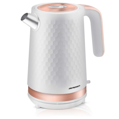 Czajnik Elektryczny Berdsen BD‑705 - Metalowy, 1,7 L, 2200 W, Biel - Miedż