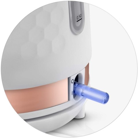 Czajnik Elektryczny Berdsen BD‑705 - Metalowy, 1,7 L, 2200 W, Biel - Miedż