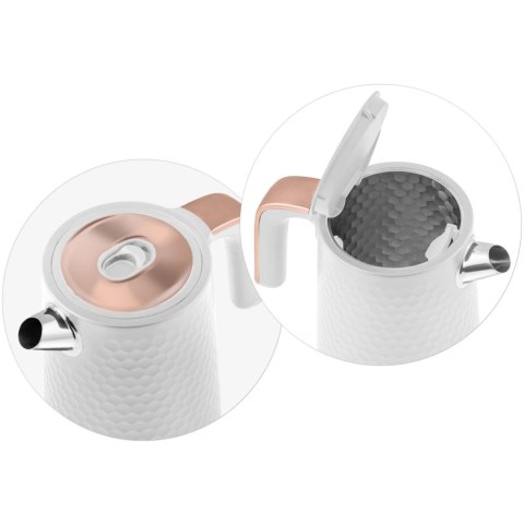 Czajnik Elektryczny Berdsen BD‑705 - Metalowy, 1,7 L, 2200 W, Biel - Miedż