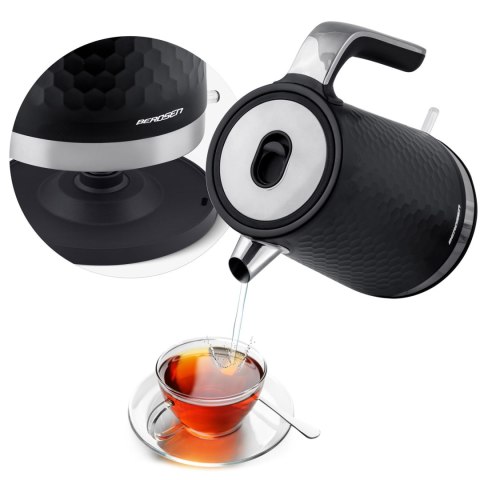 Czajnik Elektryczny Matowy Berdsen BD-705 – 1,7 L, Metalowa Obudowa, 2200 W
