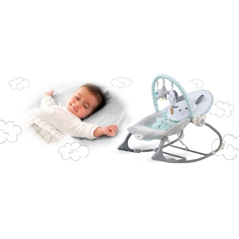 Multifunkcyjny Leżaczek Nukido – Bujaczek, Kołyska, Wibracje - miętowy