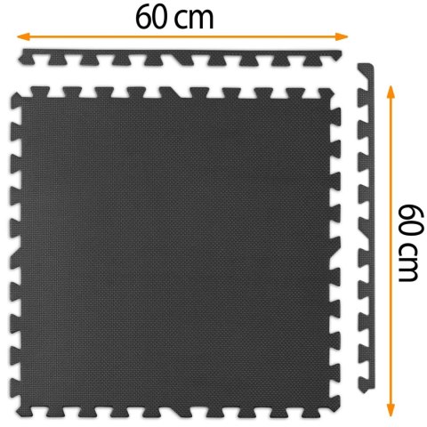 Mata Gimnastyczna Piankowa Puzzle 180x120 cm EVA Do Ćwiczeń Fitness