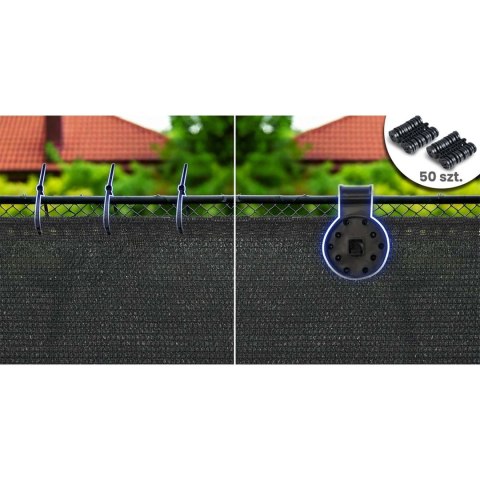 Siatka Cieniująca 1,5x25 m 80% Mata na Ogrodzenie Plonos 110g