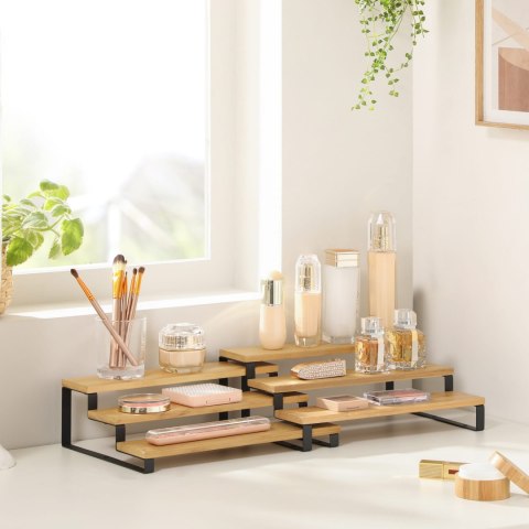 Stojak Na Przyprawy Zestaw Półek Industrial OSKAR Bambus Stal