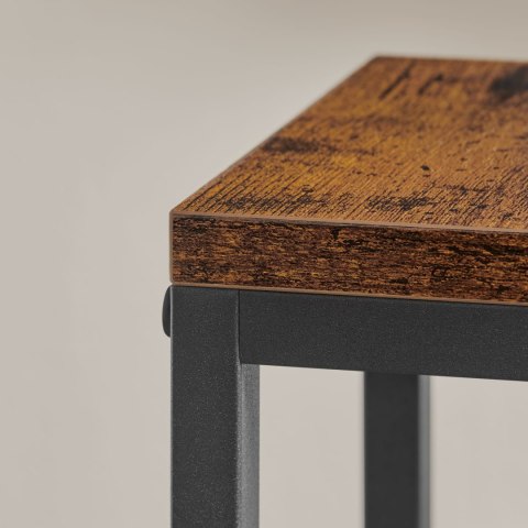 Kwietnik Loftowy 4-Poziomowy – Rustykalny Brąz I Stal