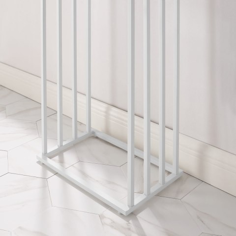 Stojak Łazienkowy na Ręczniki 4 Poziomy Biały Mat