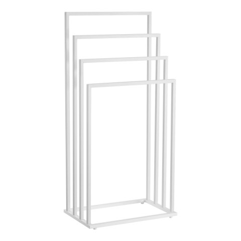 Stojak Łazienkowy na Ręczniki 4 Poziomy Biały Mat