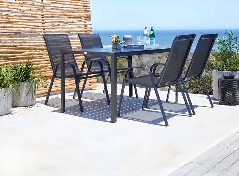 Zestaw Krzeseł Ogrodowych MultiGarden – 4 Sztuki, Na Taras i Balkon