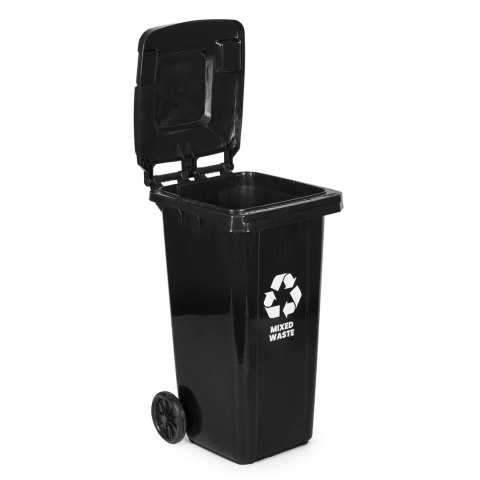 Pojemnik Na Odpady Zmieszane Czarny 120L – Wytrzymały Kosz HDPE