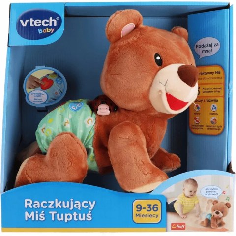 Interaktywny Raczkujący Miś Tuptuś VTech Baby 60824 – Mówiący Pluszak