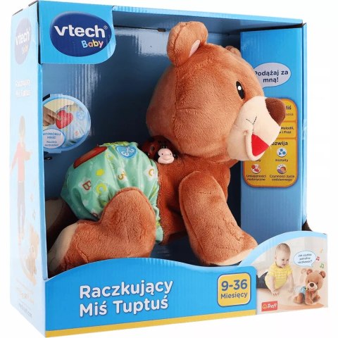 Interaktywny Raczkujący Miś Tuptuś VTech Baby 60824 – Mówiący Pluszak