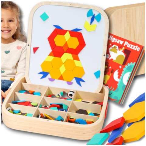 Drewniana Skrzynka Magnetyczna Montessori NiceKids – Kreatywna Edukacyjna