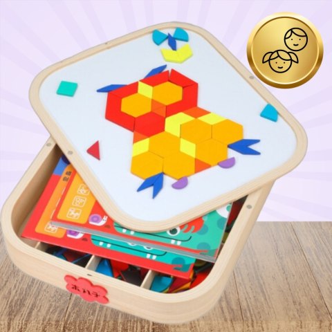 Drewniana Skrzynka Magnetyczna Montessori NiceKids – Kreatywna Edukacyjna