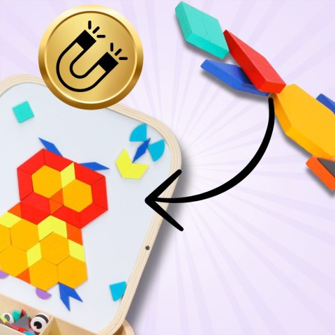 Drewniana Skrzynka Magnetyczna Montessori NiceKids – Kreatywna Edukacyjna
