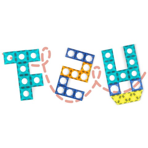 Klocki Magnetyczne Konstrukcyjne Karuzela RicoKids – 71 Elementów, 3D