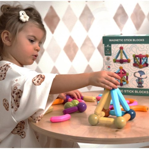 Zestaw Grubych Klocków Magnetycznych WOOPIE Zestaw Grubych Klocków Magnetycznych WOOPIE