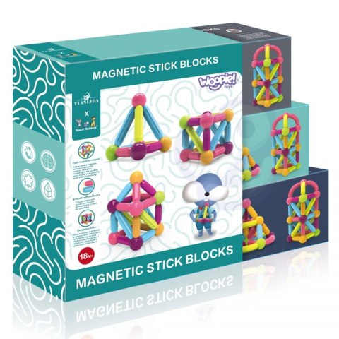 Zestaw Grubych Klocków Magnetycznych WOOPIE Zestaw Grubych Klocków Magnetycznych WOOPIE