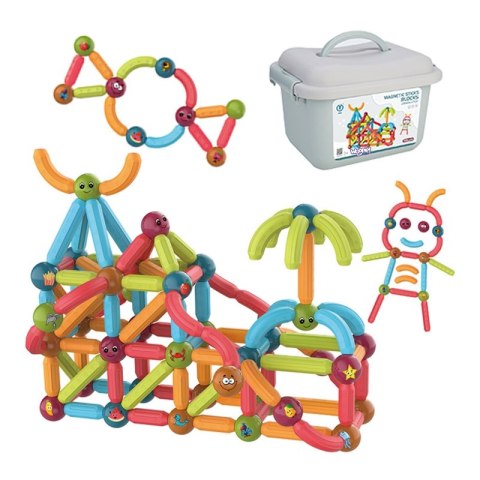 Grube Klocki Magnetyczne Konstrukcyjne WOOPIE 128 el. Grube Klocki Magnetyczne Konstrukcyjne WOOPIE 128 el.