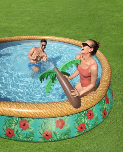 Basenik rozporowy z Natryskiem dla dzieci Tropikalny 457x84cm 15FT BESTWAY Basenik rozporowy z Natryskiem dla dzieci Tropikalny 457x84cm 15FT BESTWAY